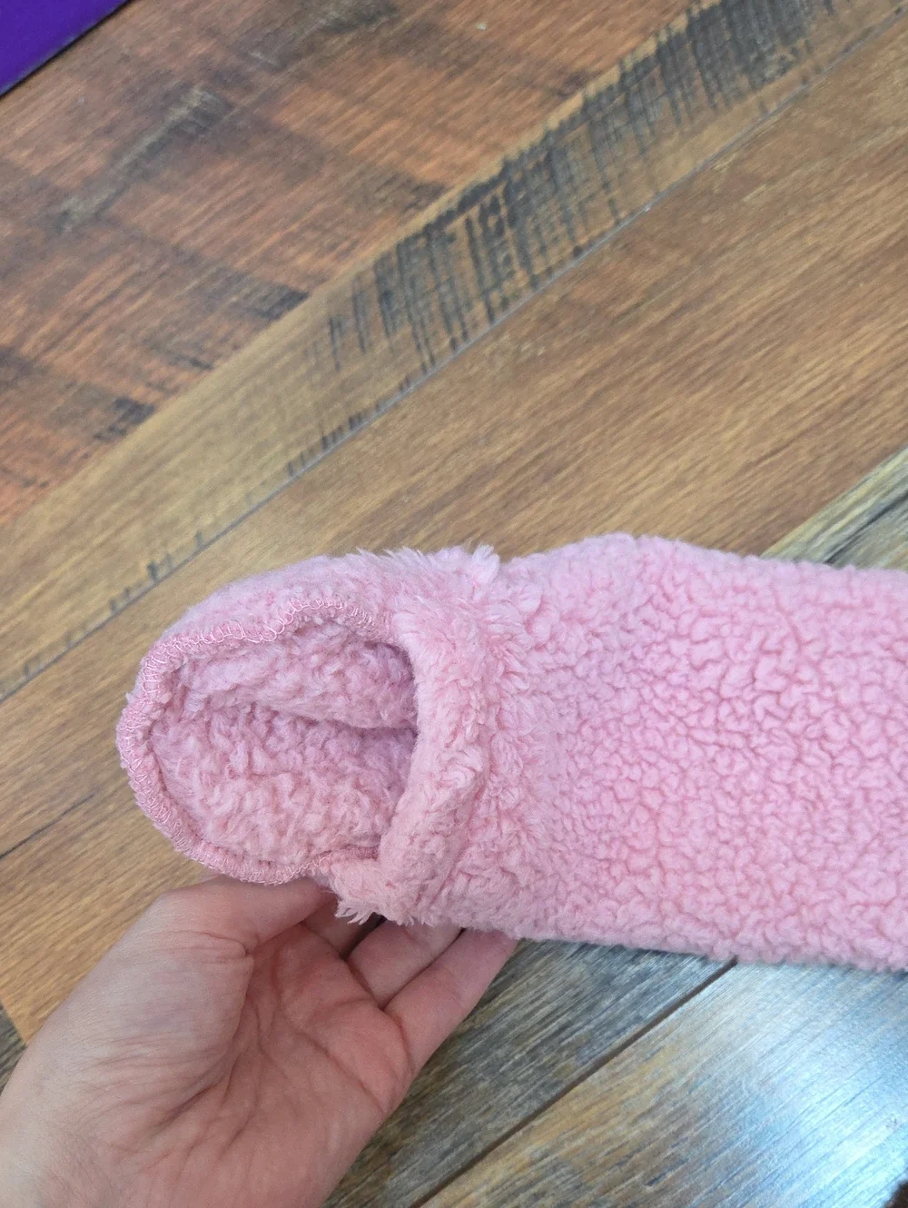 Carter's Pink Sherpa Fleece Hooded Footie One-piece Suit, Size 6 Months